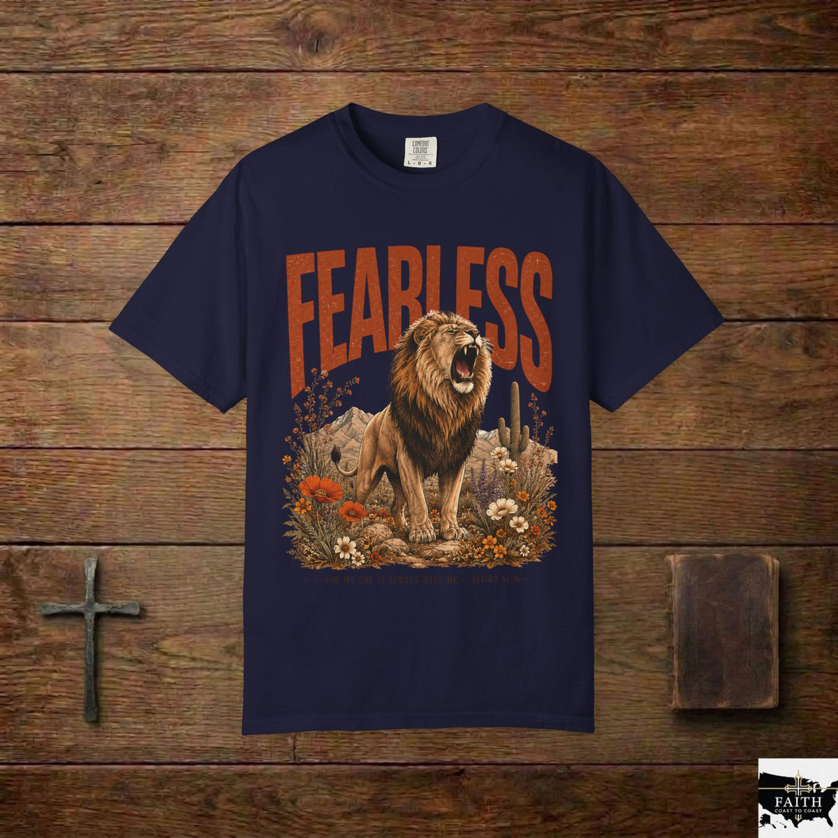 Fearless Lion T-Shirt — Inspirational Graphic Tee