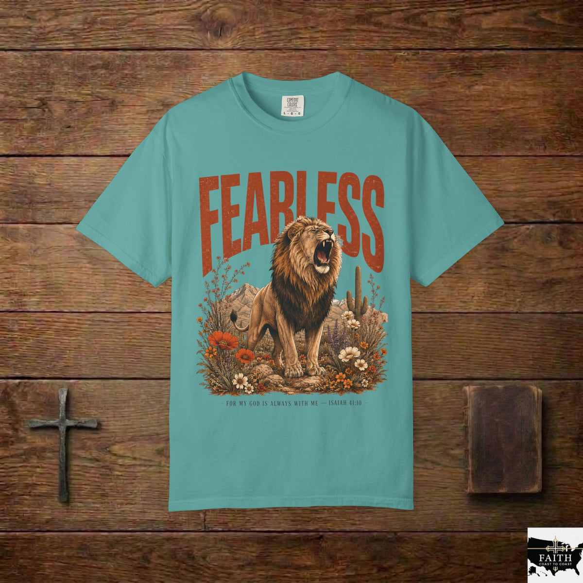 Fearless Lion T-Shirt — Inspirational Graphic Tee