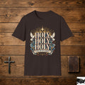 Holy Holy Holy tee | Christian faith shirt, dove and rays design