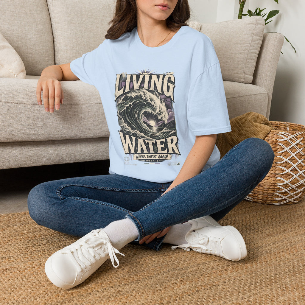 Living Water T-Shirt — Vintage Wave Graphic Tee