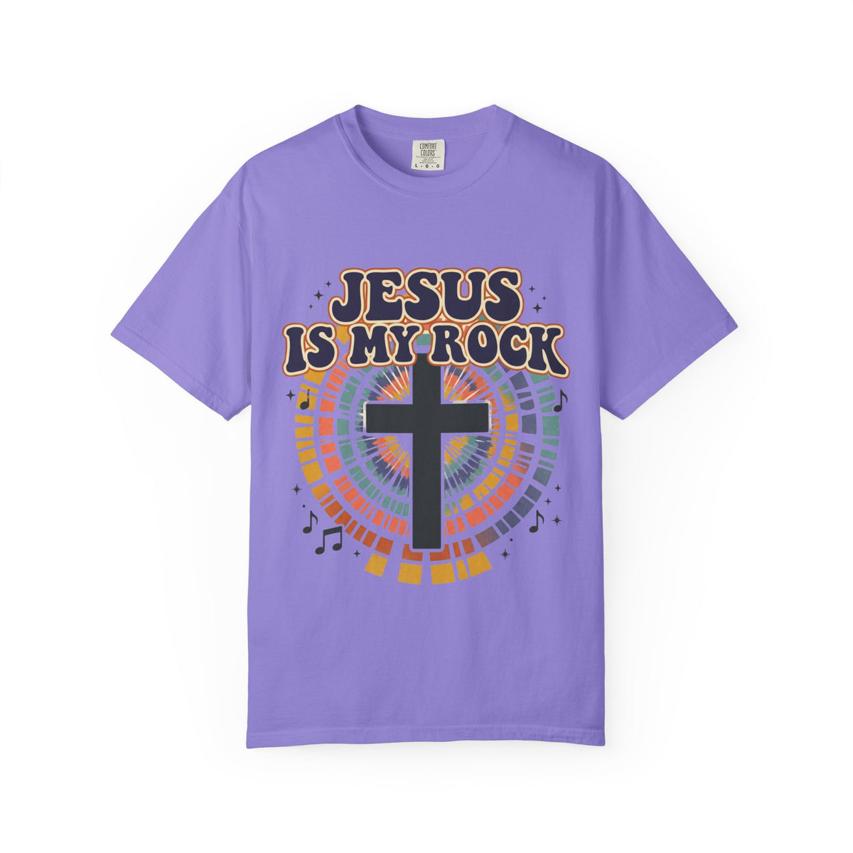 Jesus Is My Rock T-shirt | Cross Mosaic Music Graphic