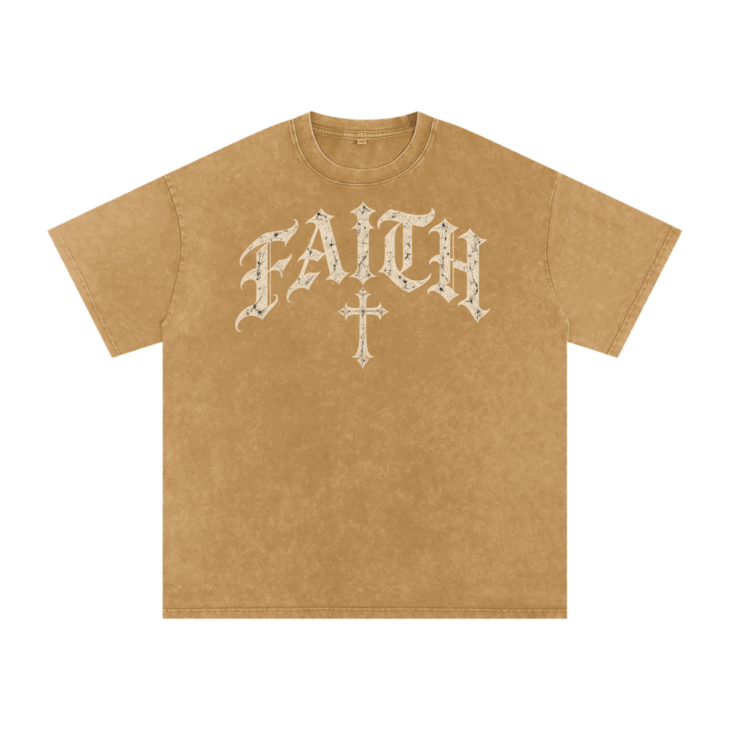 Faith Gothic Cross Tee – Vintage Christian Streetwear
