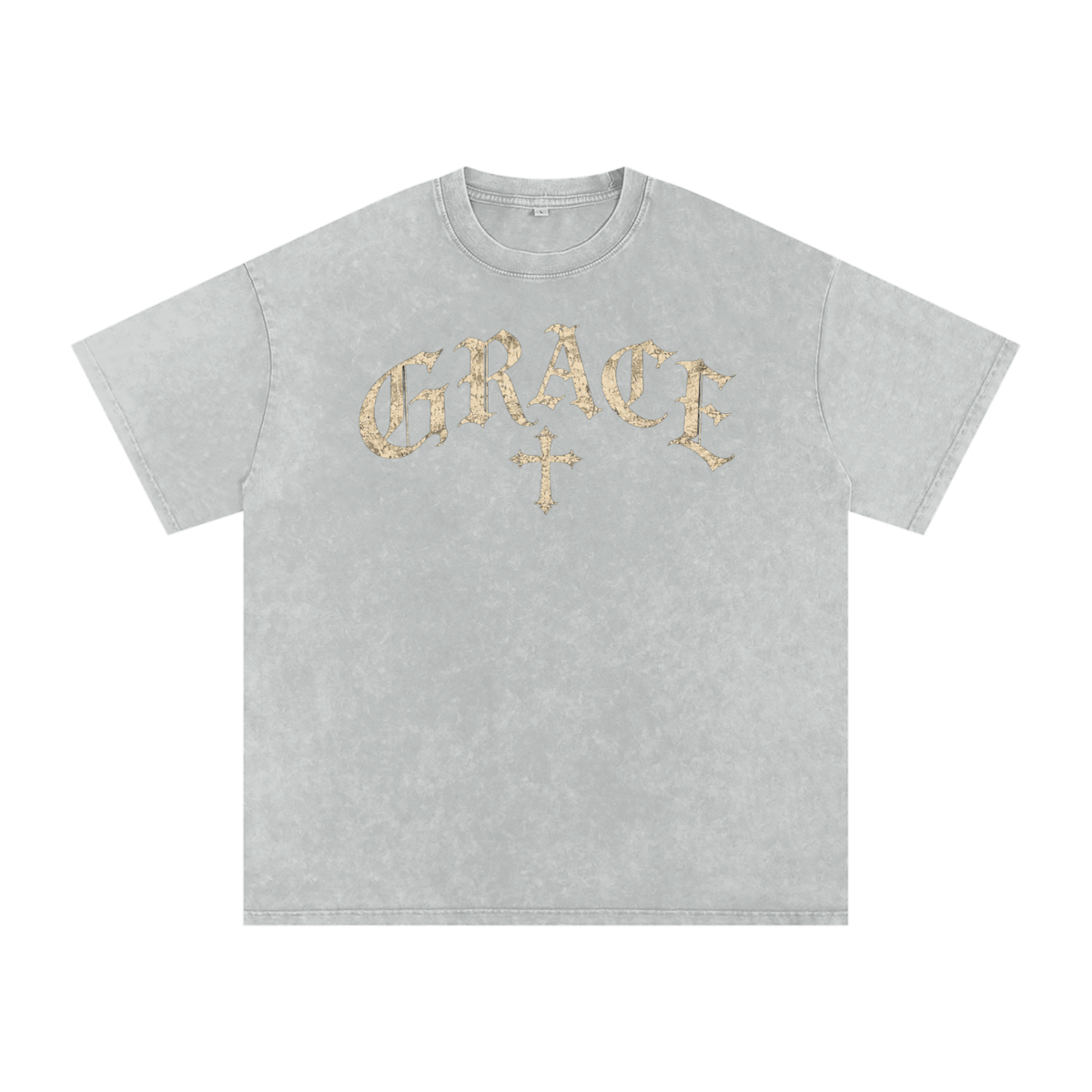 Grace Gothic Cross Tee – Vintage Christian Streetwear