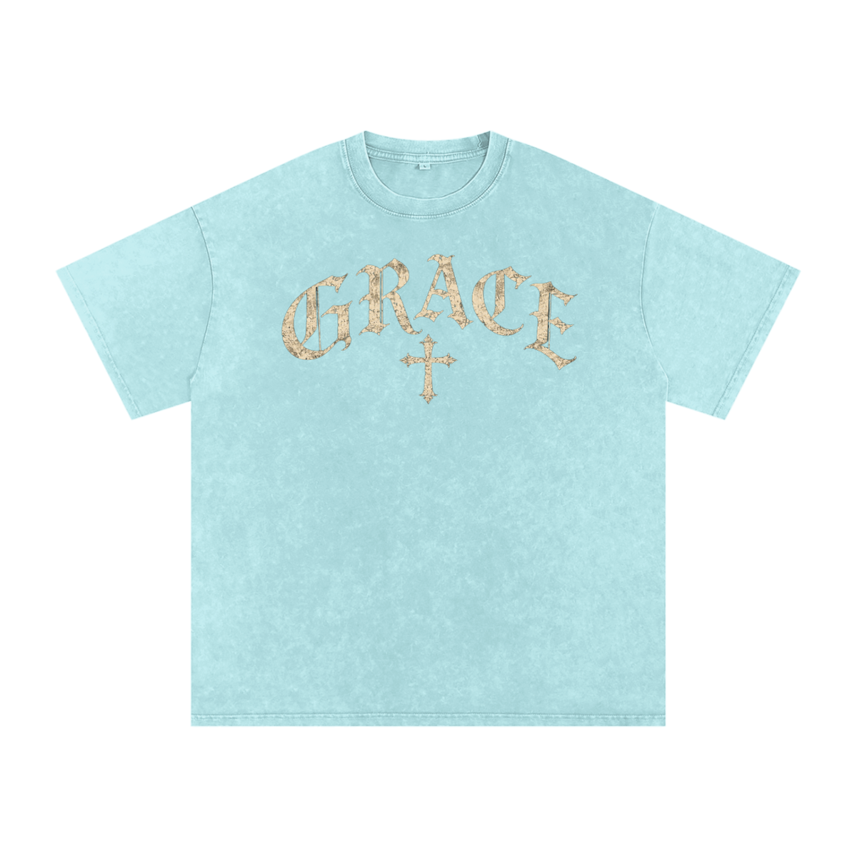 Grace Gothic Cross Tee – Vintage Christian Streetwear
