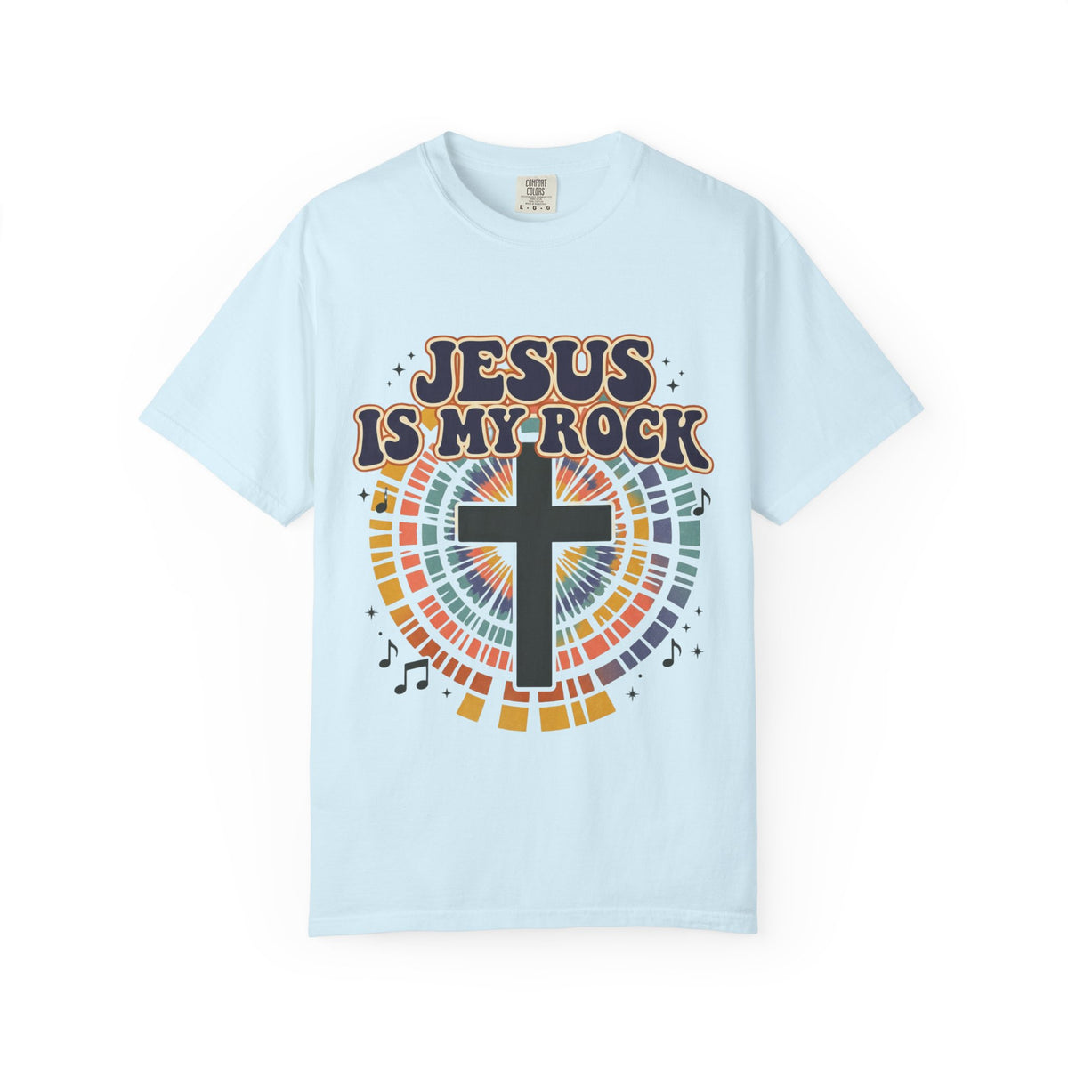 Jesus Is My Rock T-shirt | Cross Mosaic Music Graphic
