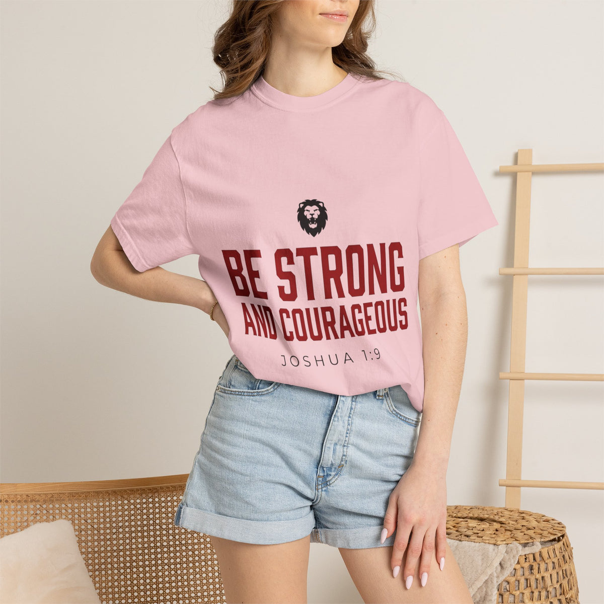 Be Strong and Courageous T-Shirt — Joshua 1:9 Christian Tee