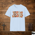 Jesus Floral Leopard Print T-Shirt