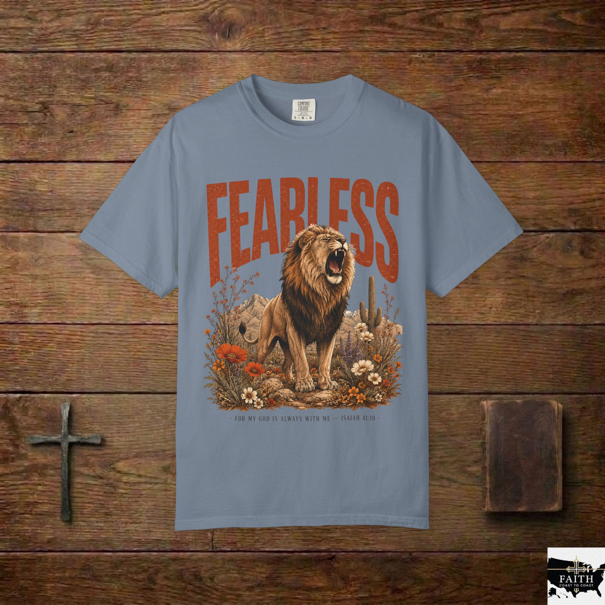 Fearless Lion T-Shirt — Inspirational Graphic Tee