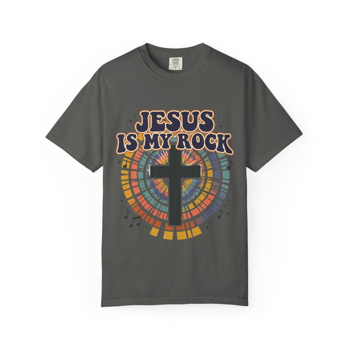 Jesus Is My Rock T-shirt | Cross Mosaic Music Graphic