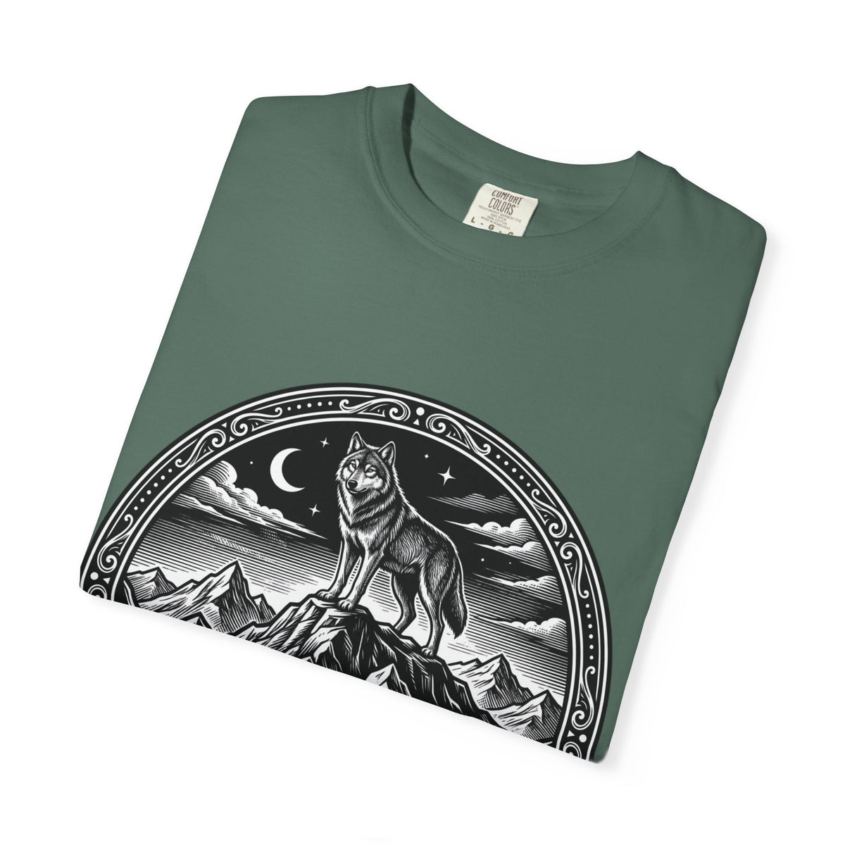 Psalm 23:4 'I Will Fear No Evil' Wolf T-Shirt
