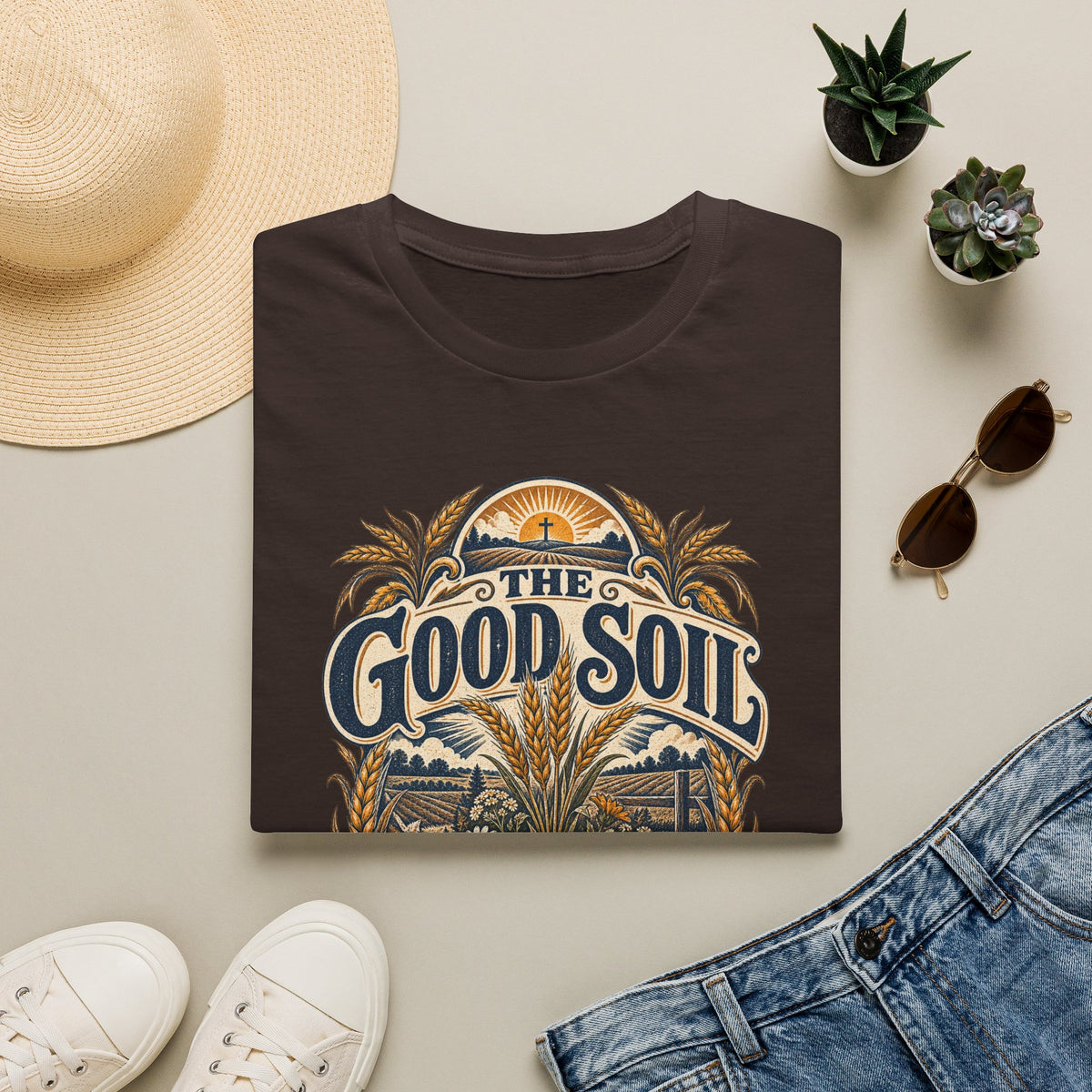 The Good Soil T-Shirt — Vintage Farmhouse Gardening Tee