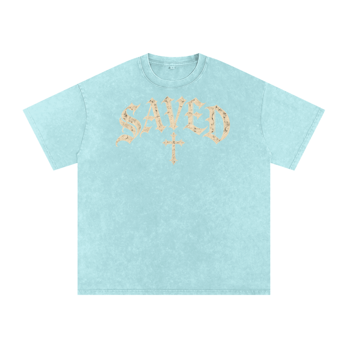 Saved by Grace Tee – Gothic Christian Streetwear
