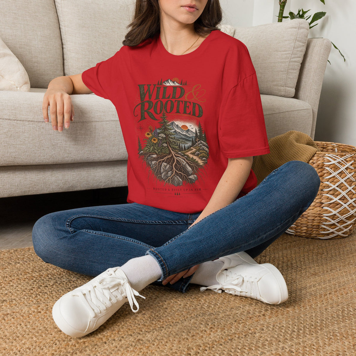 Wild & Rooted Graphic T-Shirt — Nature Adventure Tee