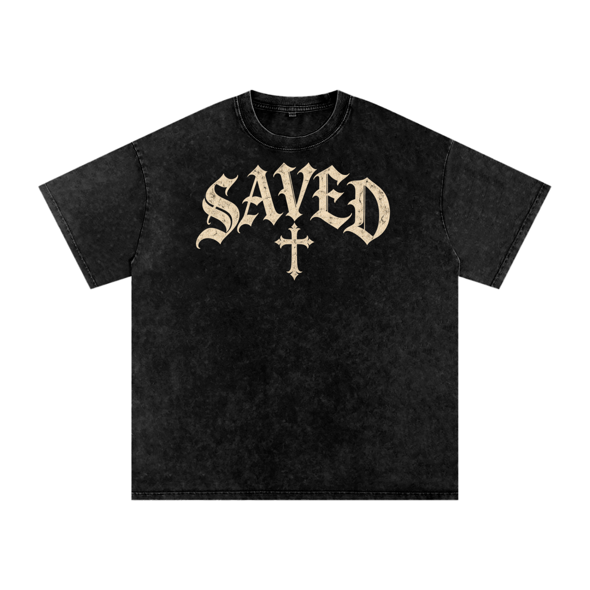 Saved by Grace Tee – Gothic Christian Streetwear