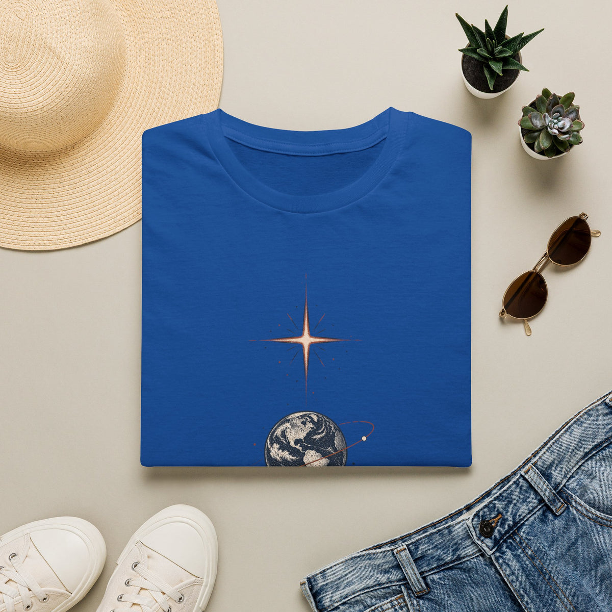 Not of This World T-Shirt — Celestial Earth Graphic Tee
