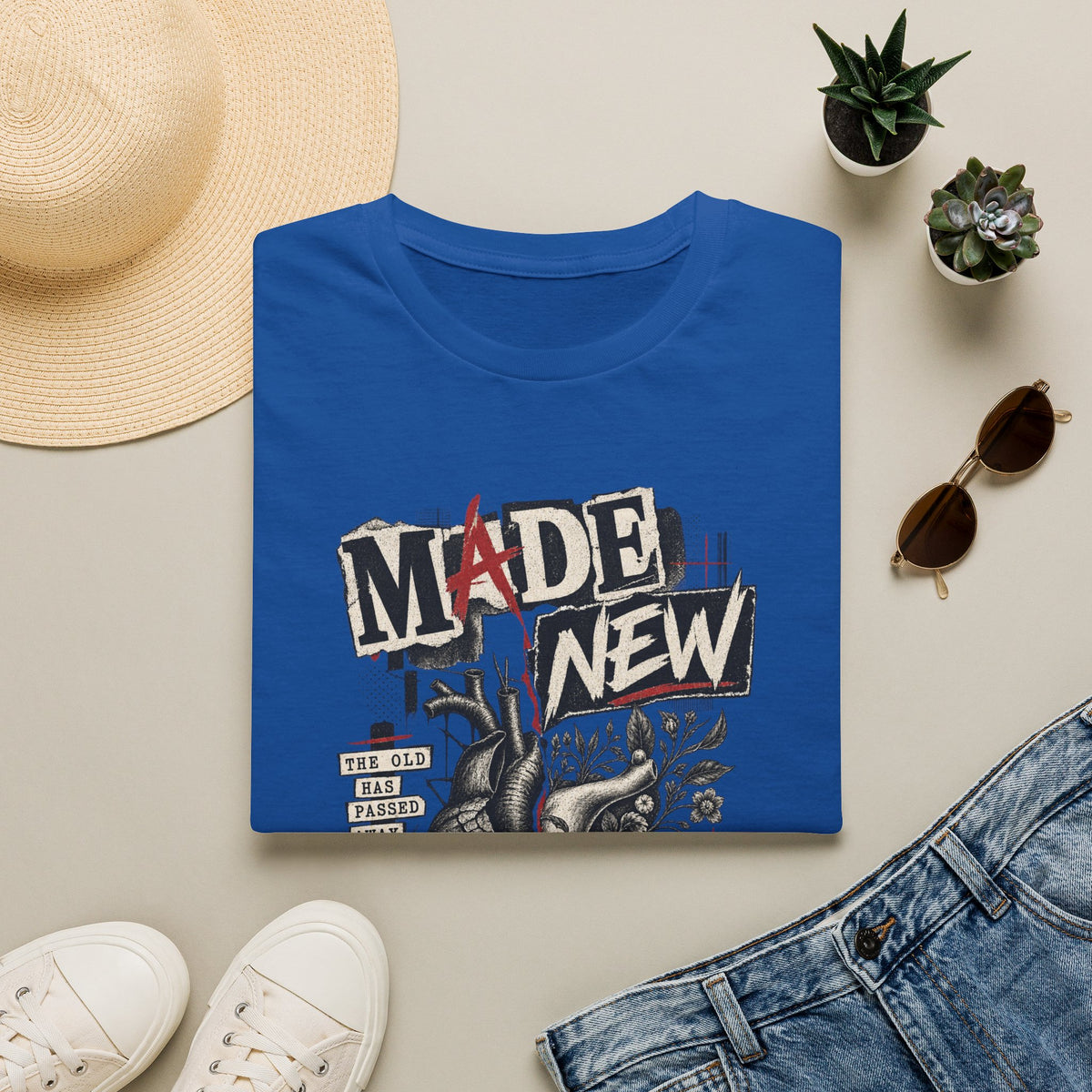 Made New T-Shirt — Inspirational Heart & Renewal Graphic Tee