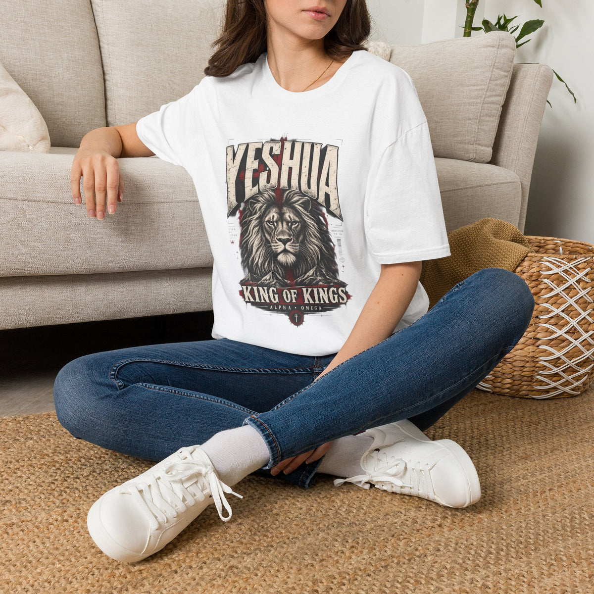 Yeshua Lion of Judah T‑Shirt — King of Kings Christian Faith Tee