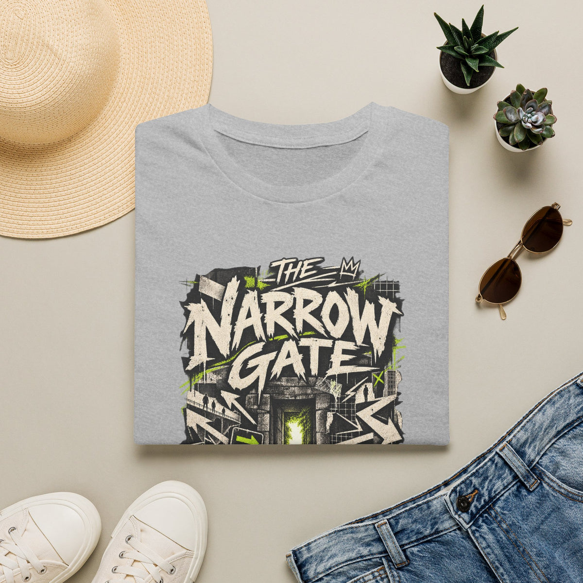 Narrow Gate Graphic T-Shirt — 'The Narrow Gate, Few Find It' Streetwear Tee