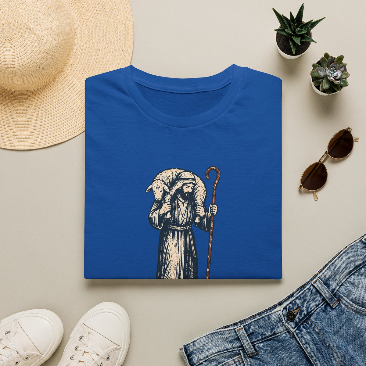 Good Shepherd T-Shirt — Christian Faith Graphic Tee (The Good Shepherd, John 10:11)