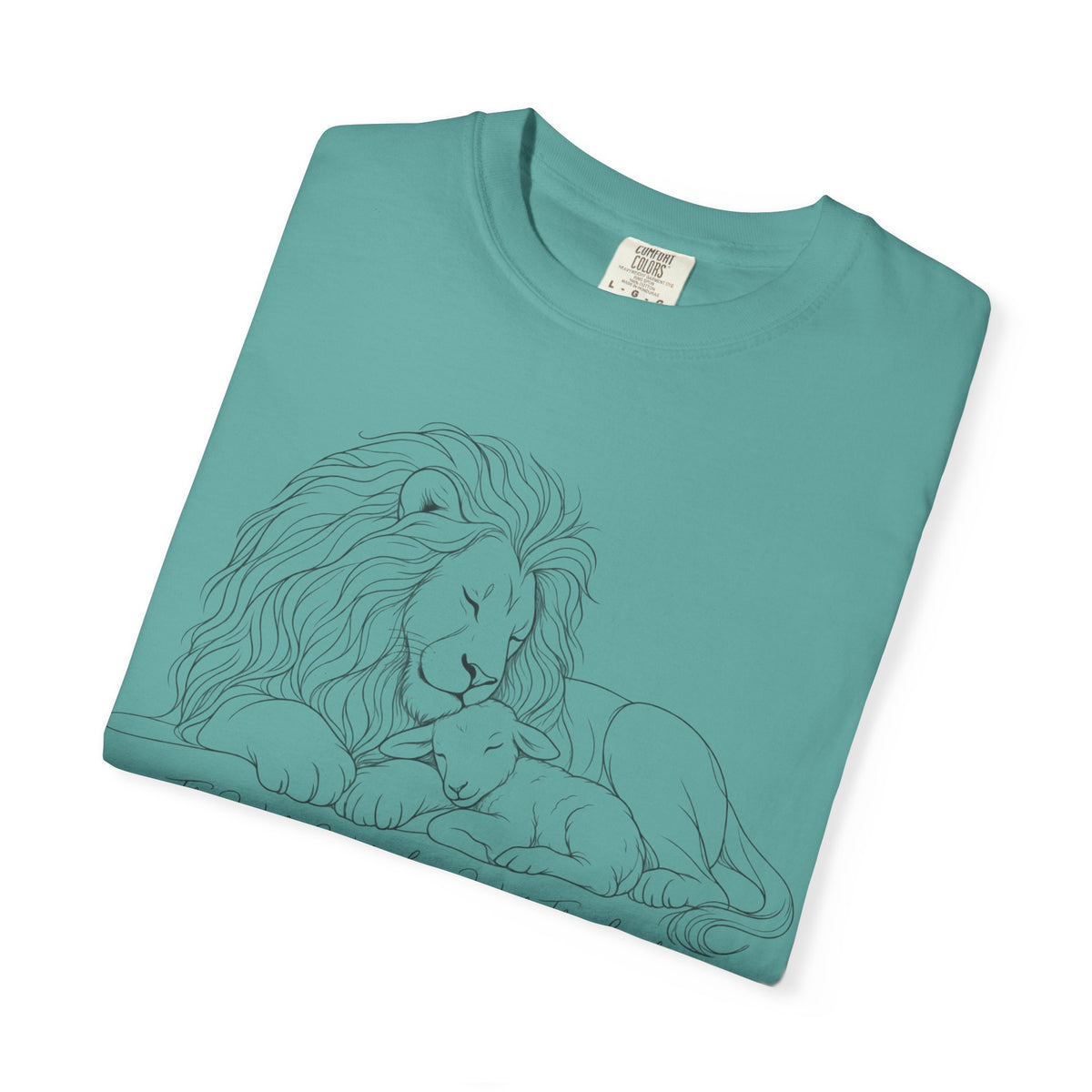 Lion & Lamb Faith T-Shirt — "The Lamb of God" Christian Graphic Tee