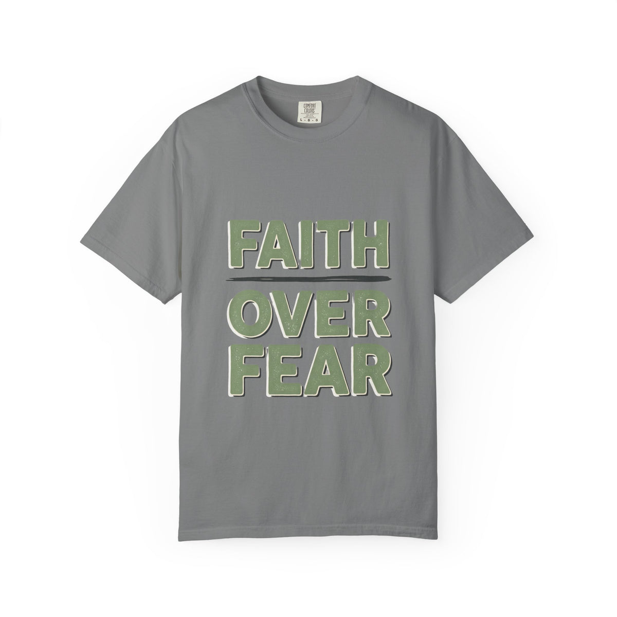 Faith Over Fear T-shirt | Inspirational Christian Typography Tee