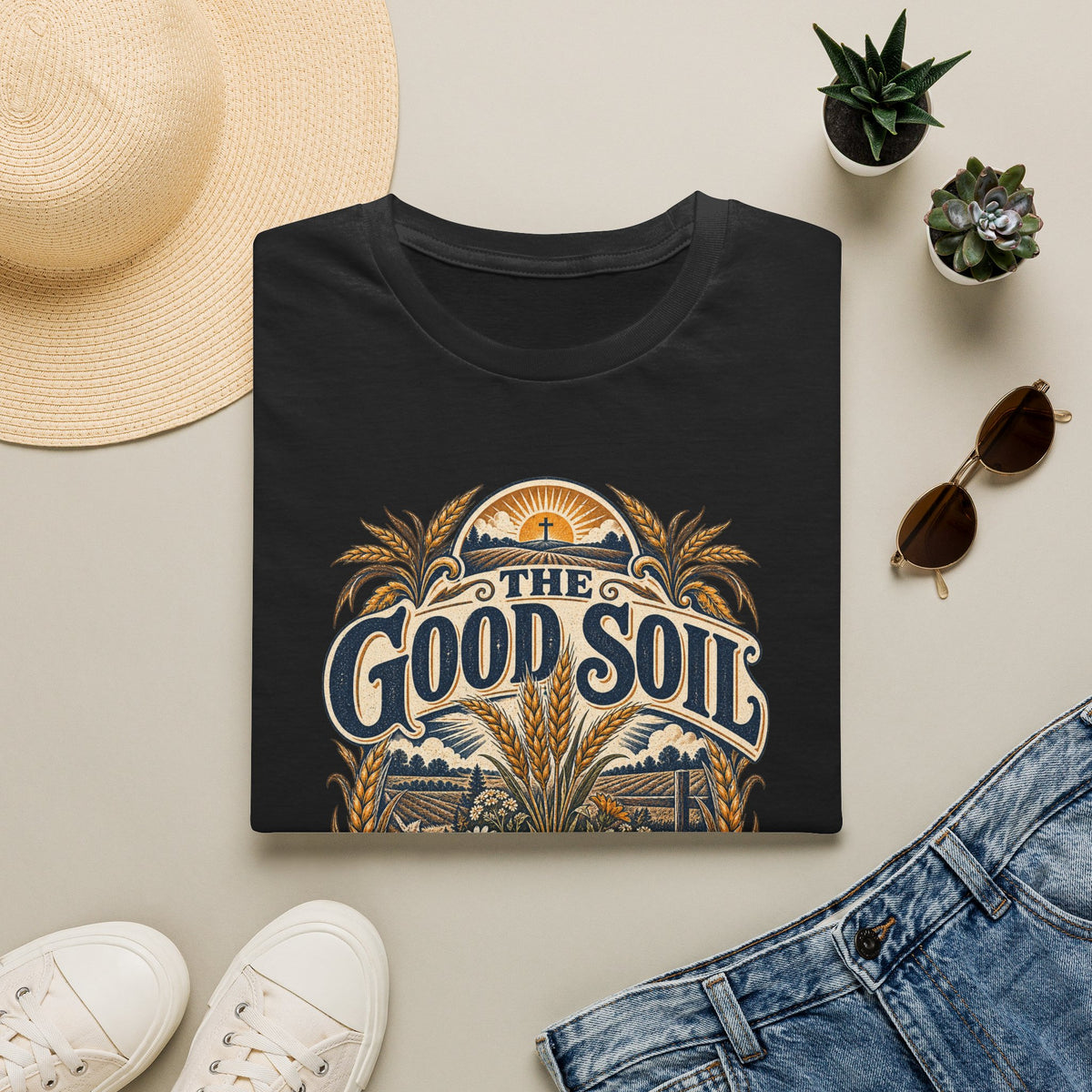 The Good Soil T-Shirt — Vintage Farmhouse Gardening Tee