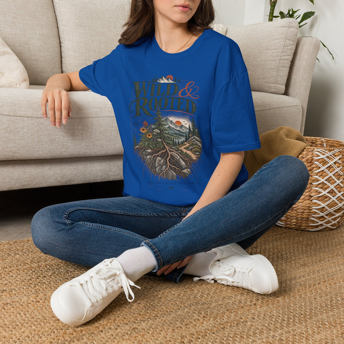 Wild & Rooted Graphic T-Shirt — Nature Adventure Tee