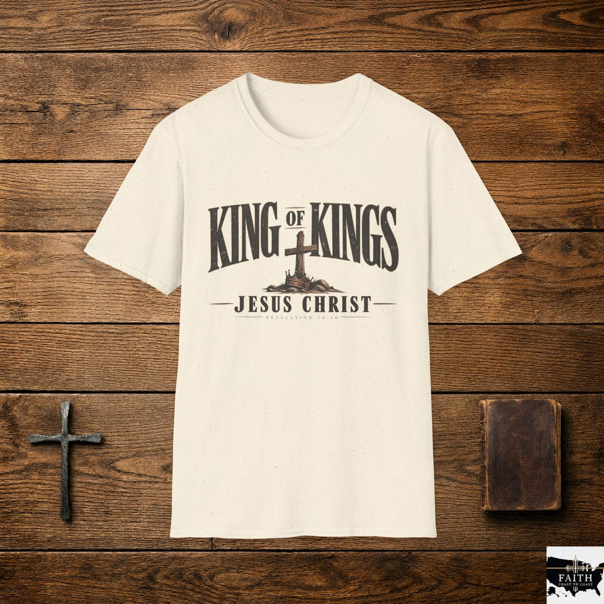 King of Kings cross graphic T-Shirt | Jesus Christ faith tee