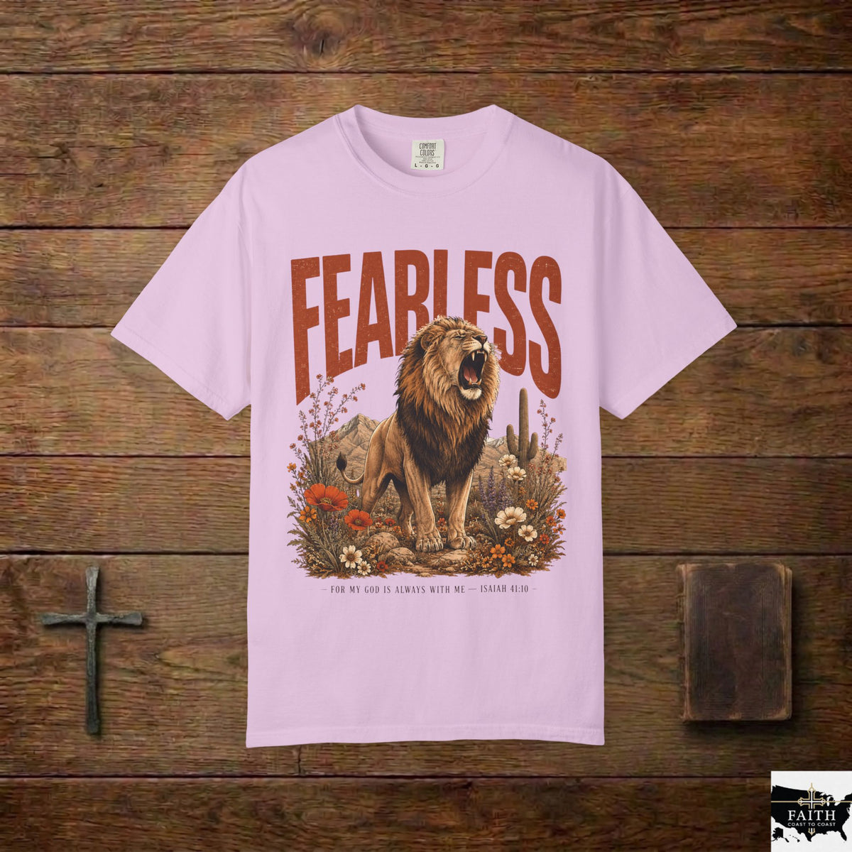 Fearless Lion T-Shirt — Inspirational Graphic Tee