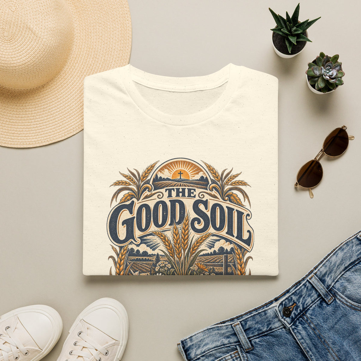 The Good Soil T-Shirt — Vintage Farmhouse Gardening Tee