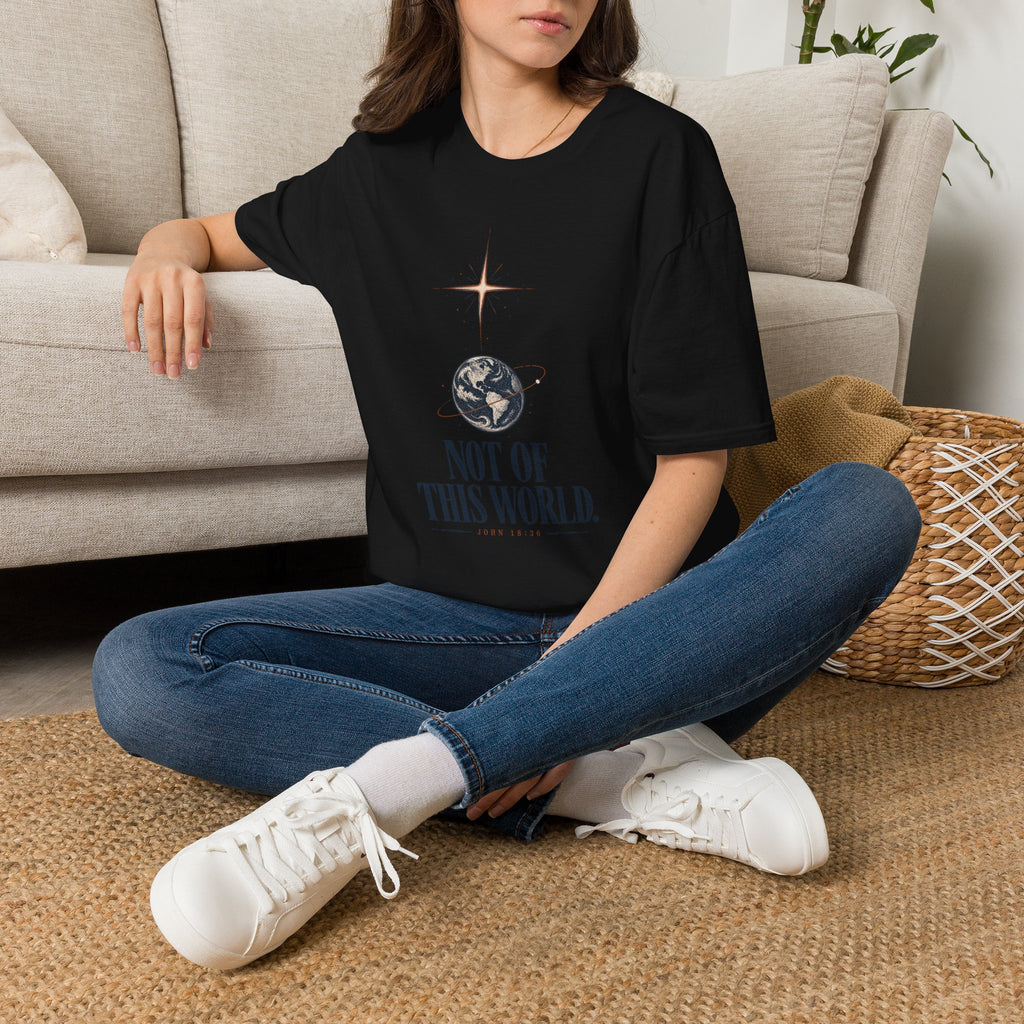 Not of This World T-Shirt — Celestial Earth Graphic Tee