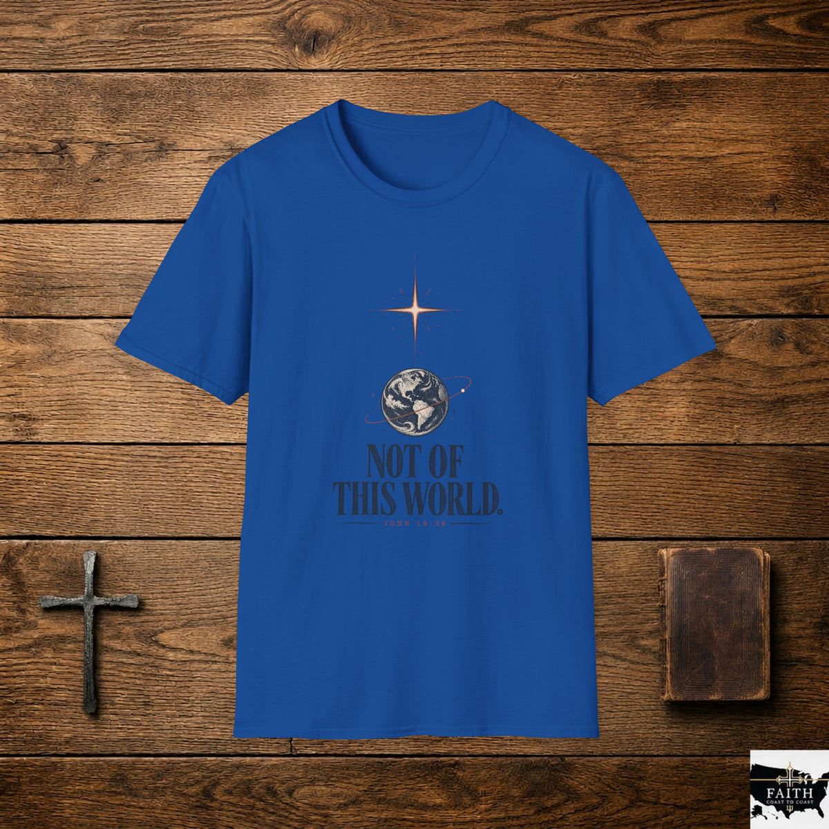 Not of This World T-Shirt — Celestial Earth Graphic Tee