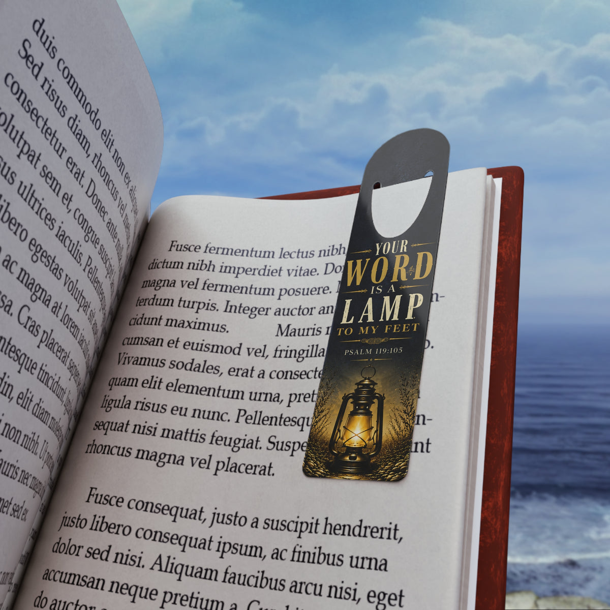 Your Word Is a Lamp to My Feet Bookmark | Psalm 119:105 Christian Scripture