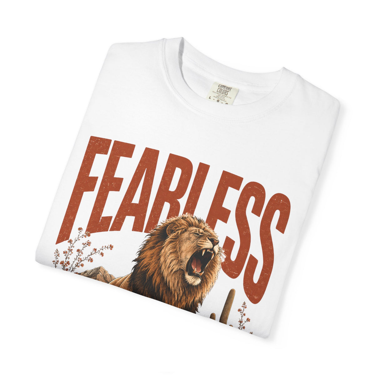 Fearless Lion T-Shirt — Inspirational Graphic Tee