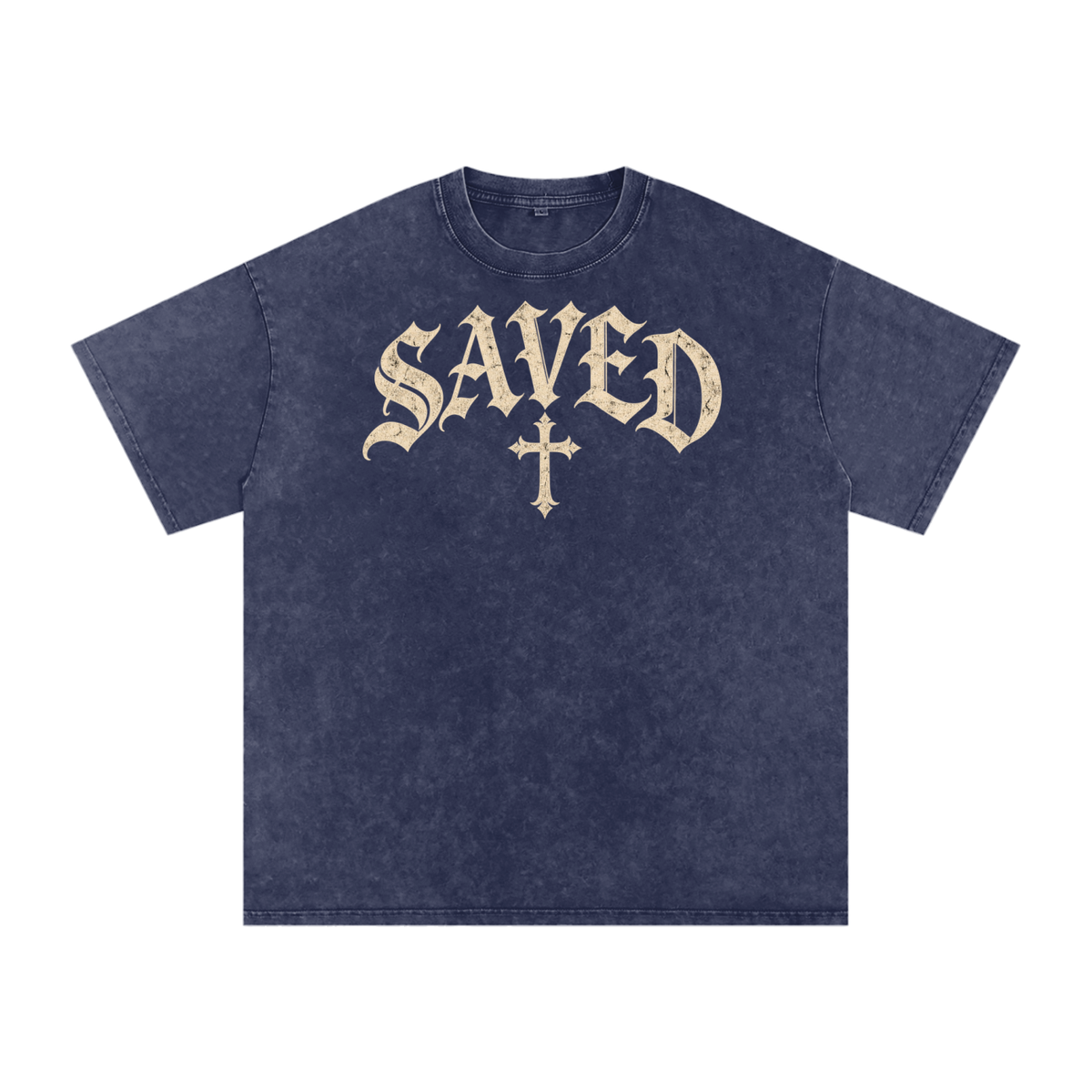 Saved by Grace Tee – Gothic Christian Streetwear