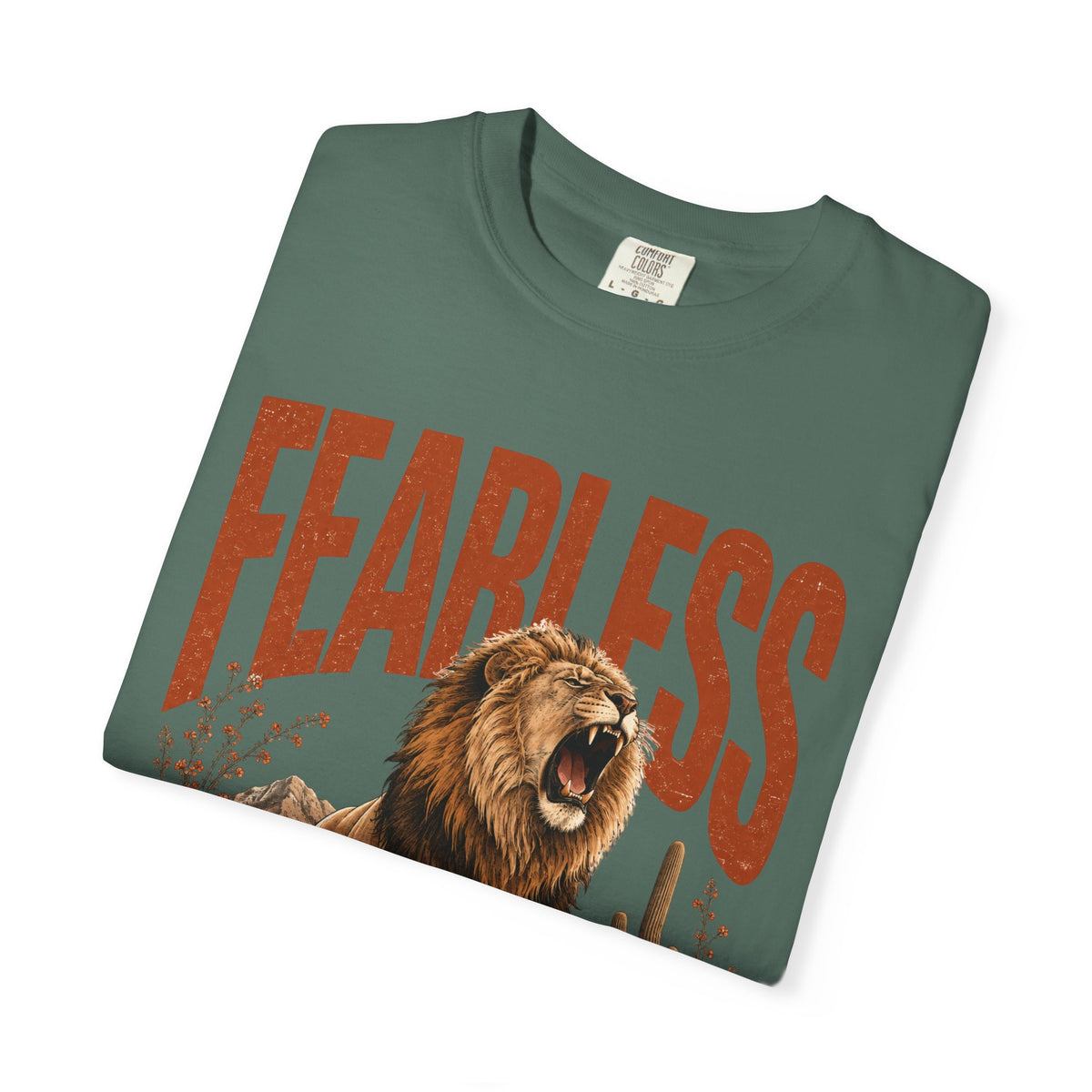 Fearless Lion T-Shirt — Inspirational Graphic Tee