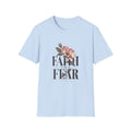 Faith over Fear T-Shirt | Floral Script Typography