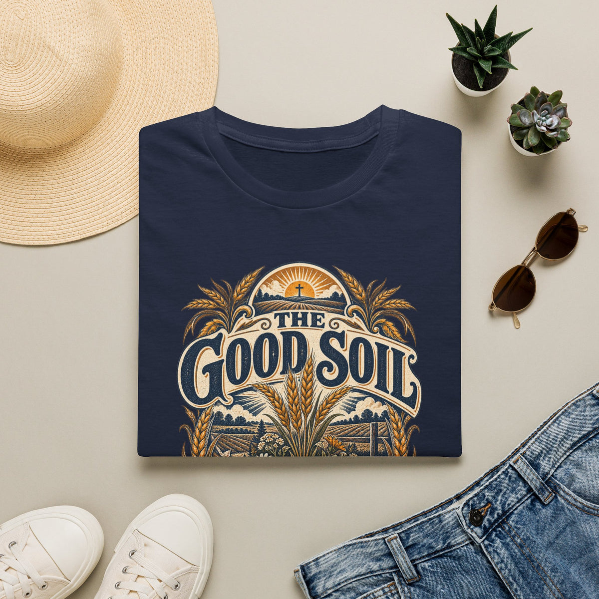The Good Soil T-Shirt — Vintage Farmhouse Gardening Tee