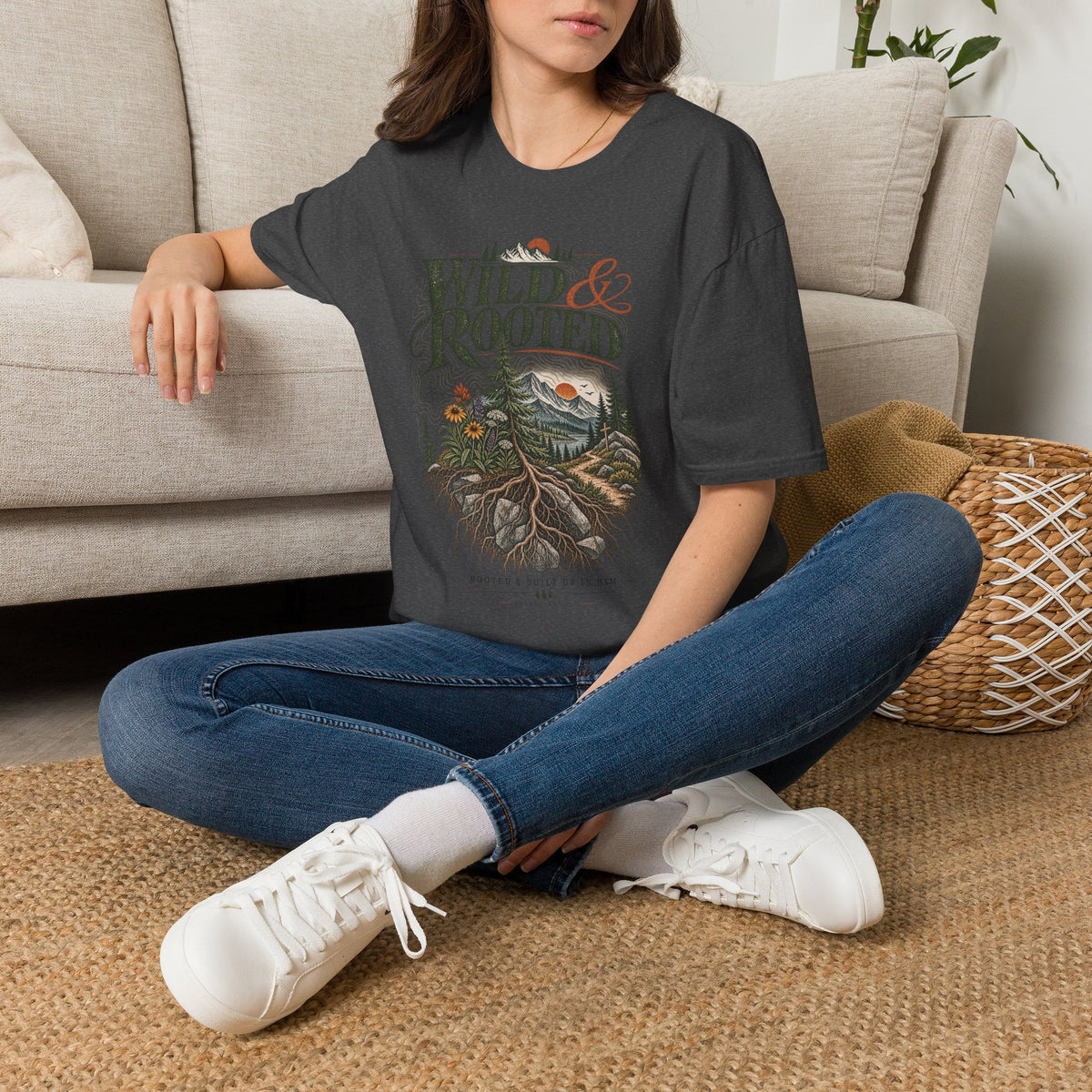 Wild & Rooted Graphic T-Shirt — Nature Adventure Tee