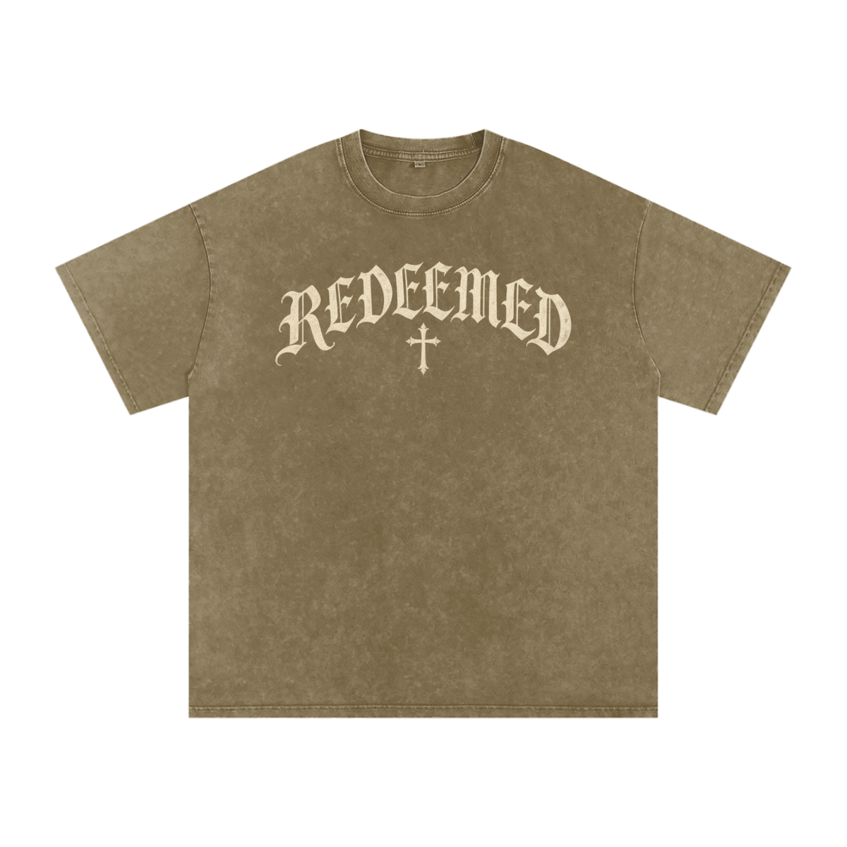 Redeemed Gothic Cross Tee – Vintage Christian Streetwear