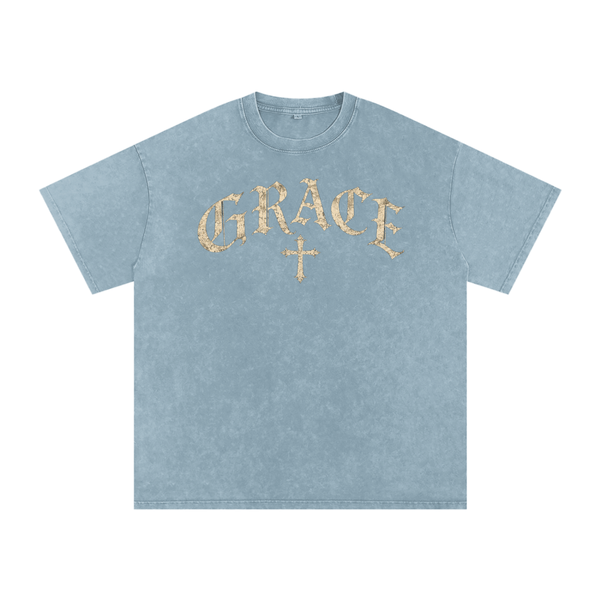 Grace Gothic Cross Tee – Vintage Christian Streetwear