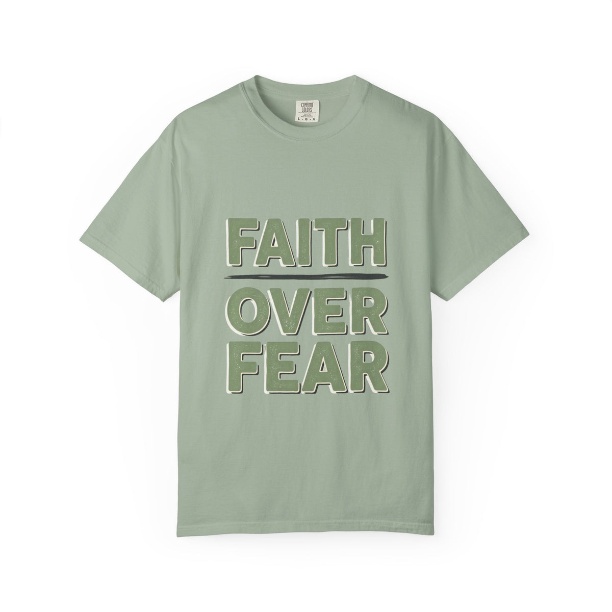 Faith Over Fear T-shirt | Inspirational Christian Typography Tee