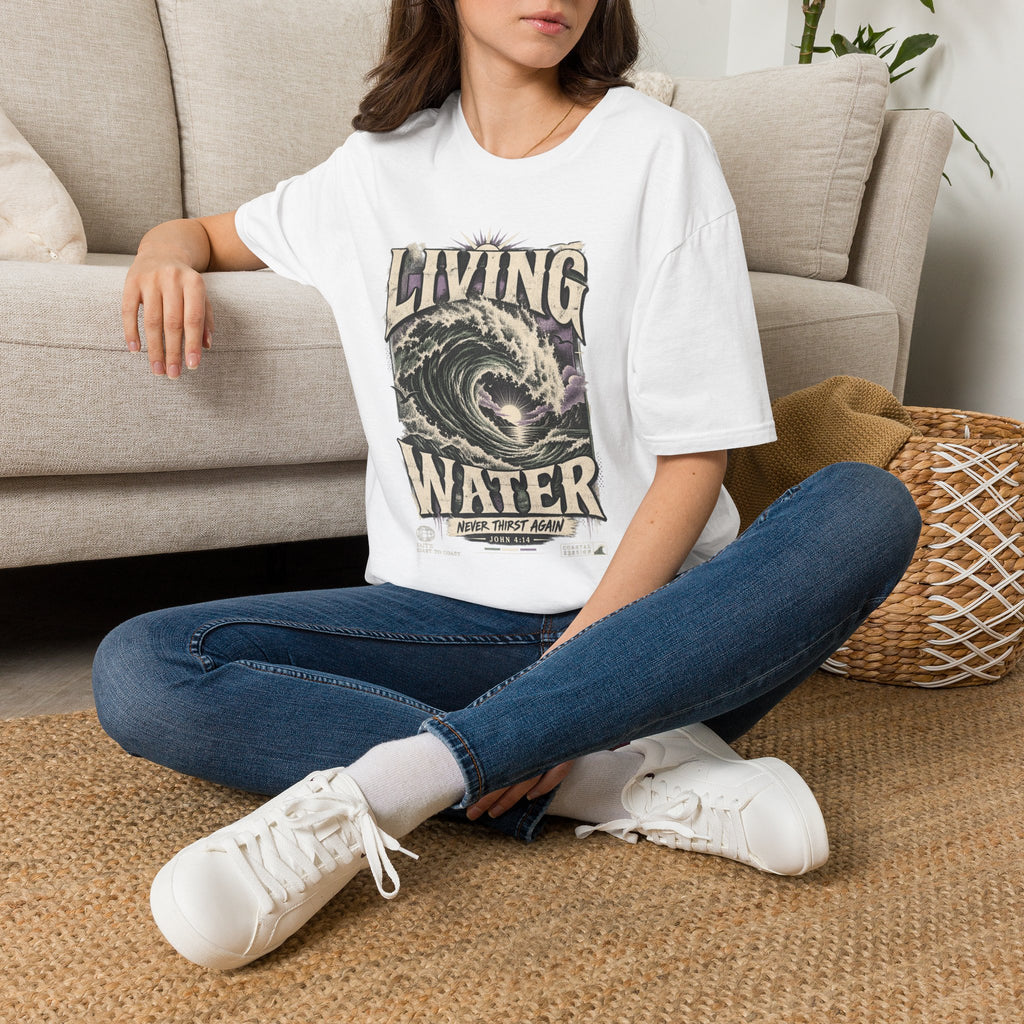 Living Water T-Shirt — Vintage Wave Graphic Tee