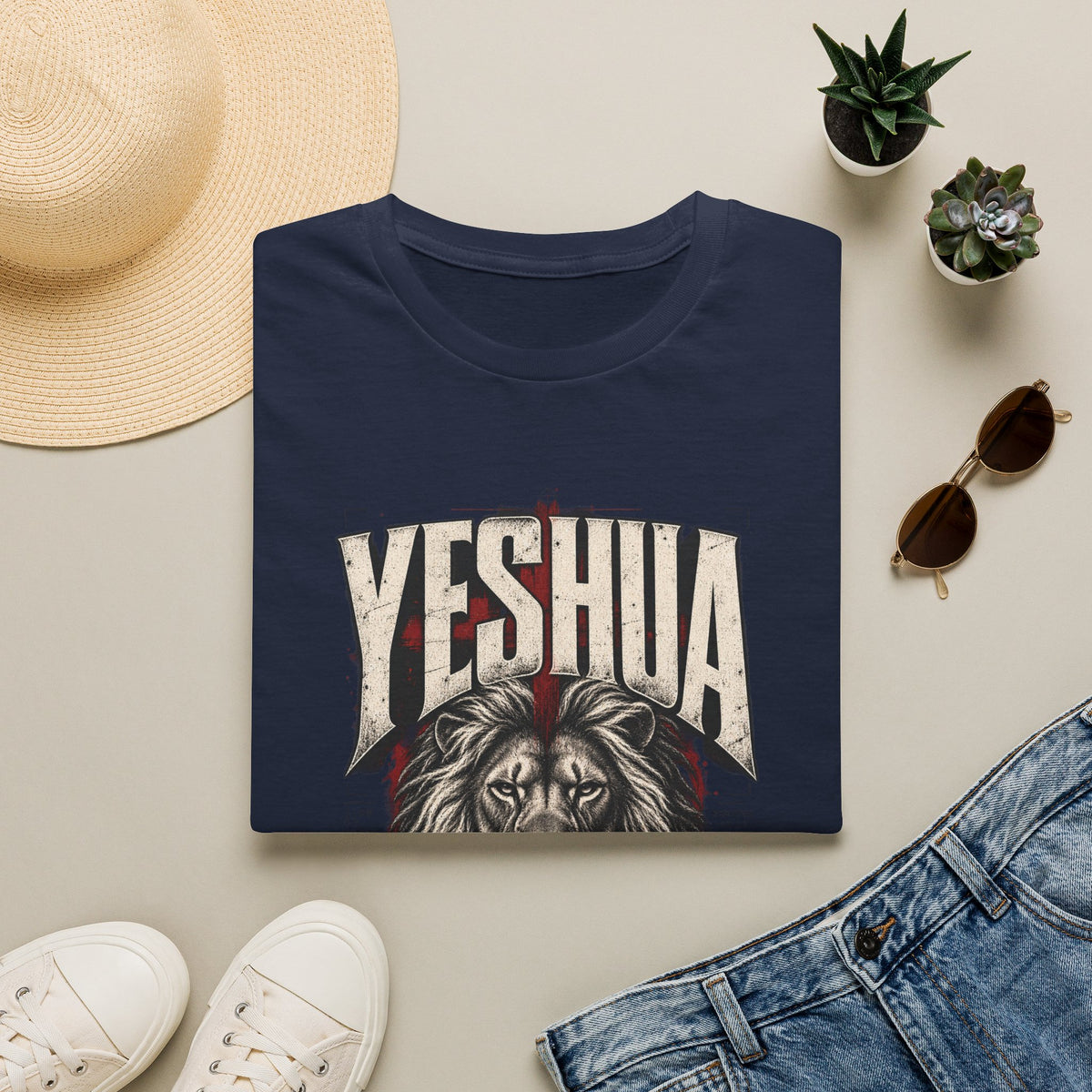 Yeshua Lion of Judah T‑Shirt — King of Kings Christian Faith Tee