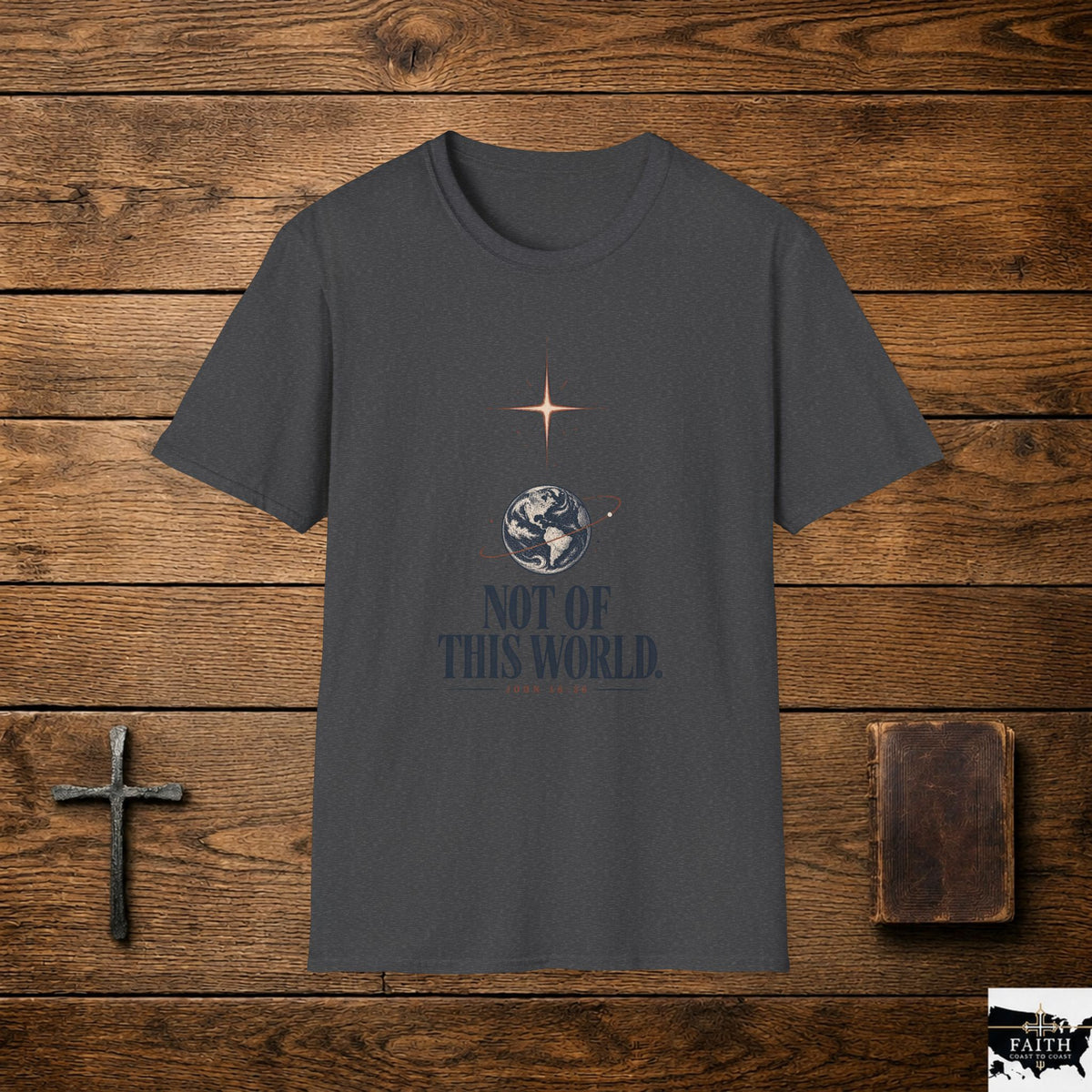 Not of This World T-Shirt — Celestial Earth Graphic Tee