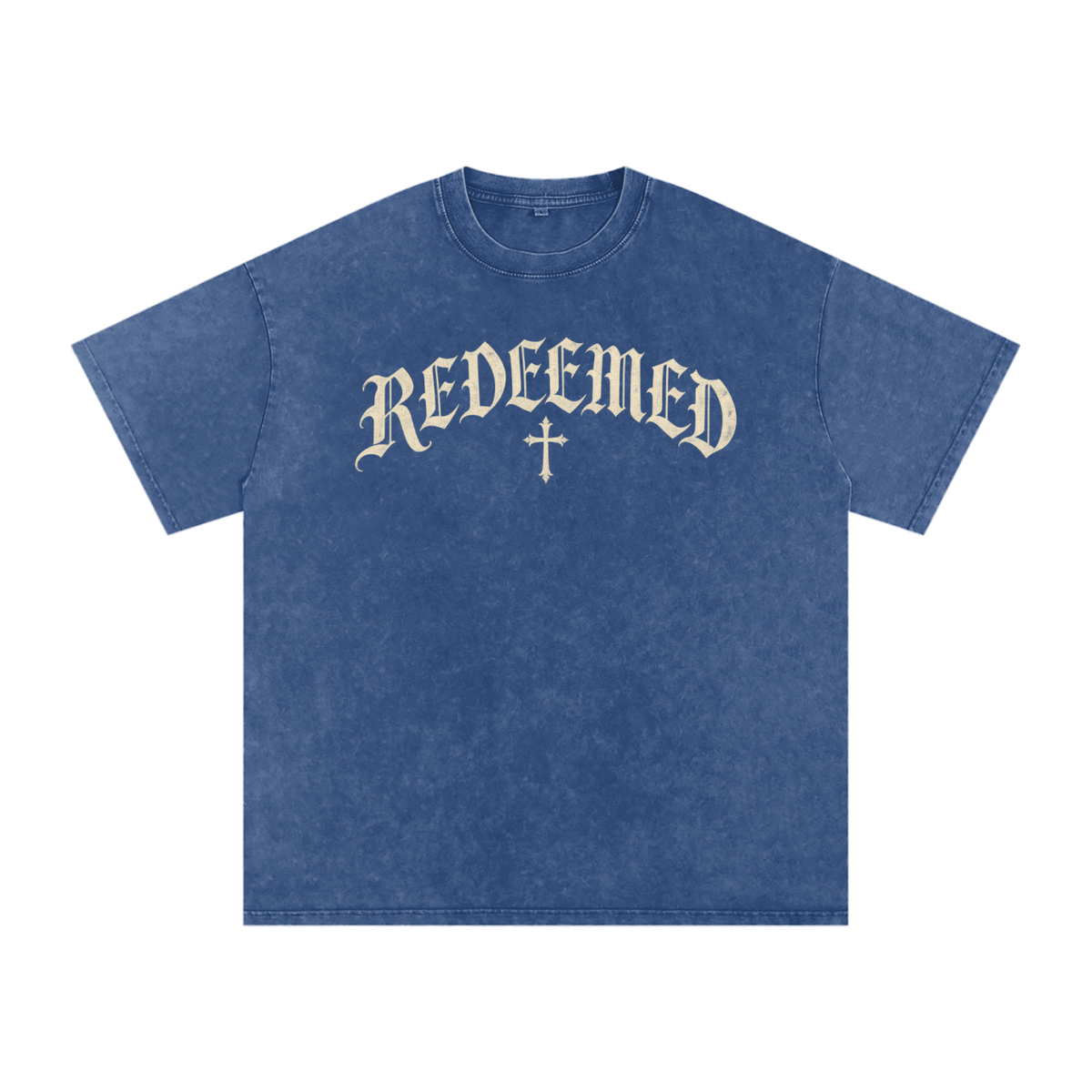 Redeemed Gothic Cross Tee – Vintage Christian Streetwear