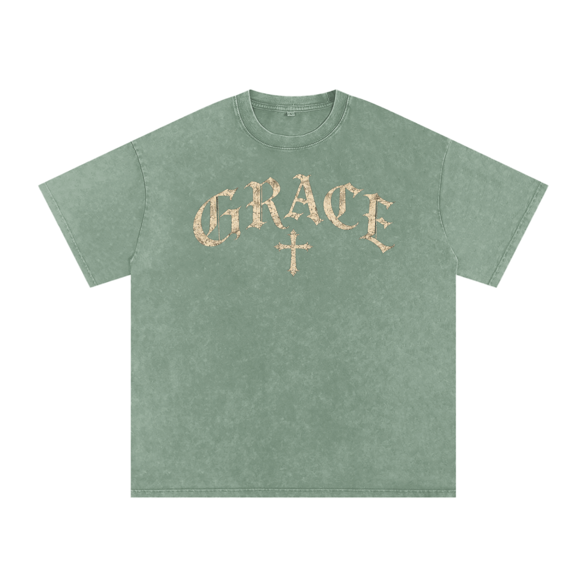 Grace Gothic Cross Tee – Vintage Christian Streetwear