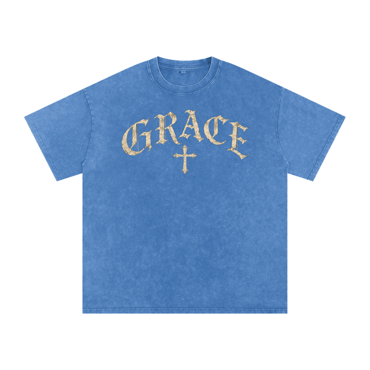 Grace Gothic Cross Tee – Vintage Christian Streetwear