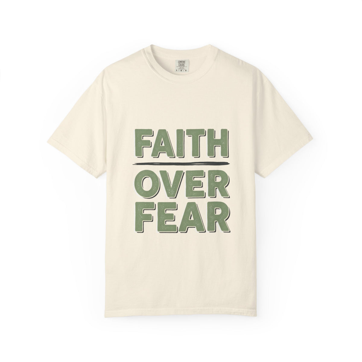 Faith Over Fear T-shirt | Inspirational Christian Typography Tee