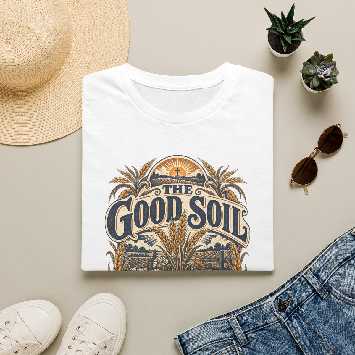 The Good Soil T-Shirt — Vintage Farmhouse Gardening Tee